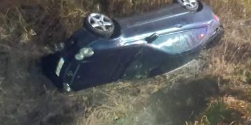 Wypadł z drogi. Groźnie w Wymysłowie