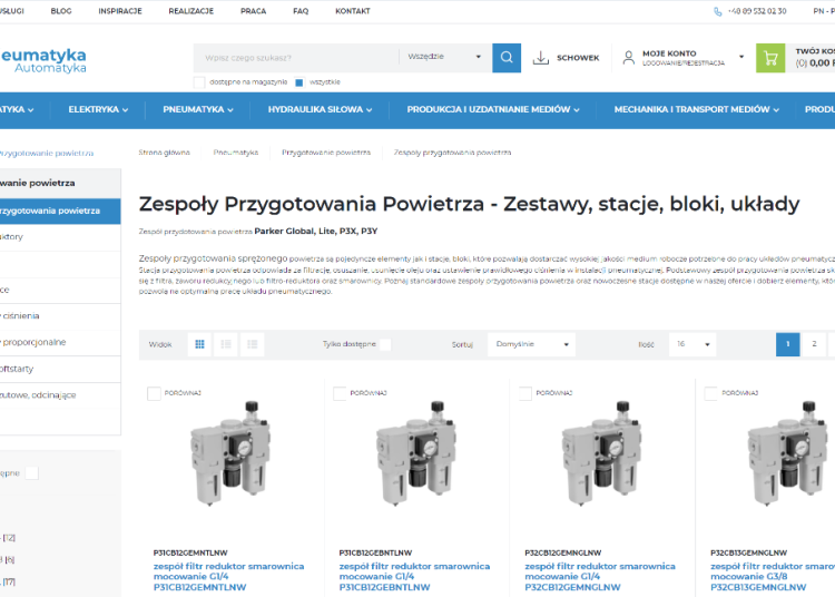 Przygotowanie powietrza w układach pneumatycznych