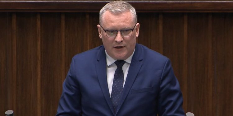 Pyrzyk w imieniu słupeckich działaczy PCK w sejmie