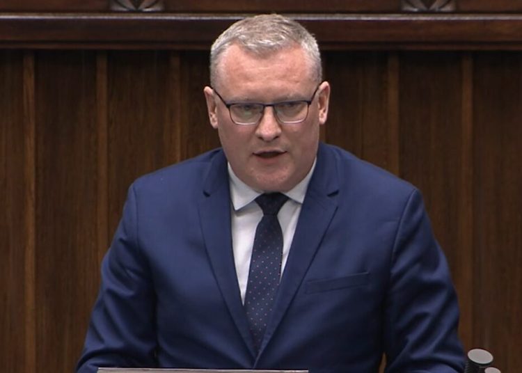 Pyrzyk w imieniu słupeckich działaczy PCK w sejmie