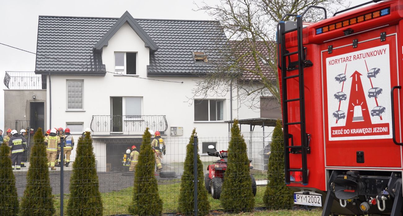 Pożar w Gostuniu. Paliło się w domu