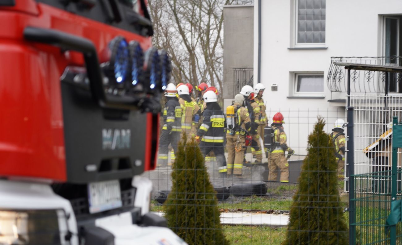 Pożar w Gostuniu. Paliło się w domu