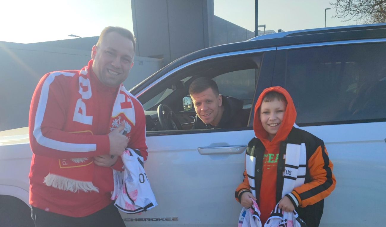 Wojtek Szczęsny zaprosił ich na mecz Juventusu