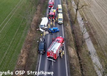 Wypadek na K92. Droga była zablokowana