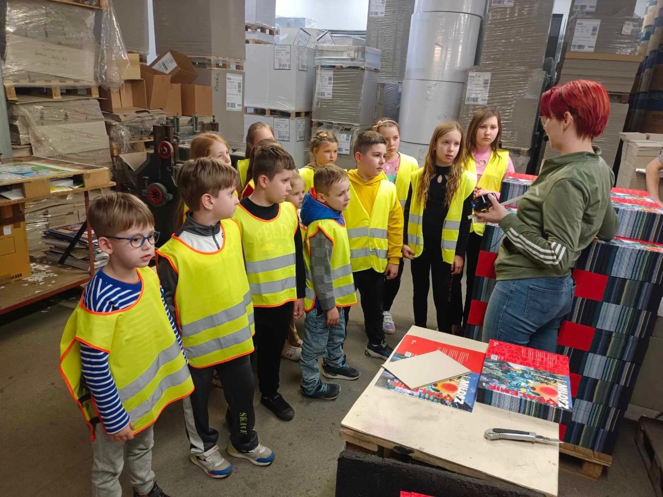 Kotunia  – wycieczka do drukarni