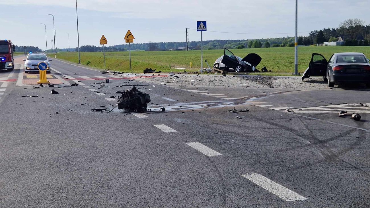 Niebezpiecznie od rana w Powidzu ZDJĘCIA