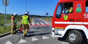 Interweniowali na nowej drodze