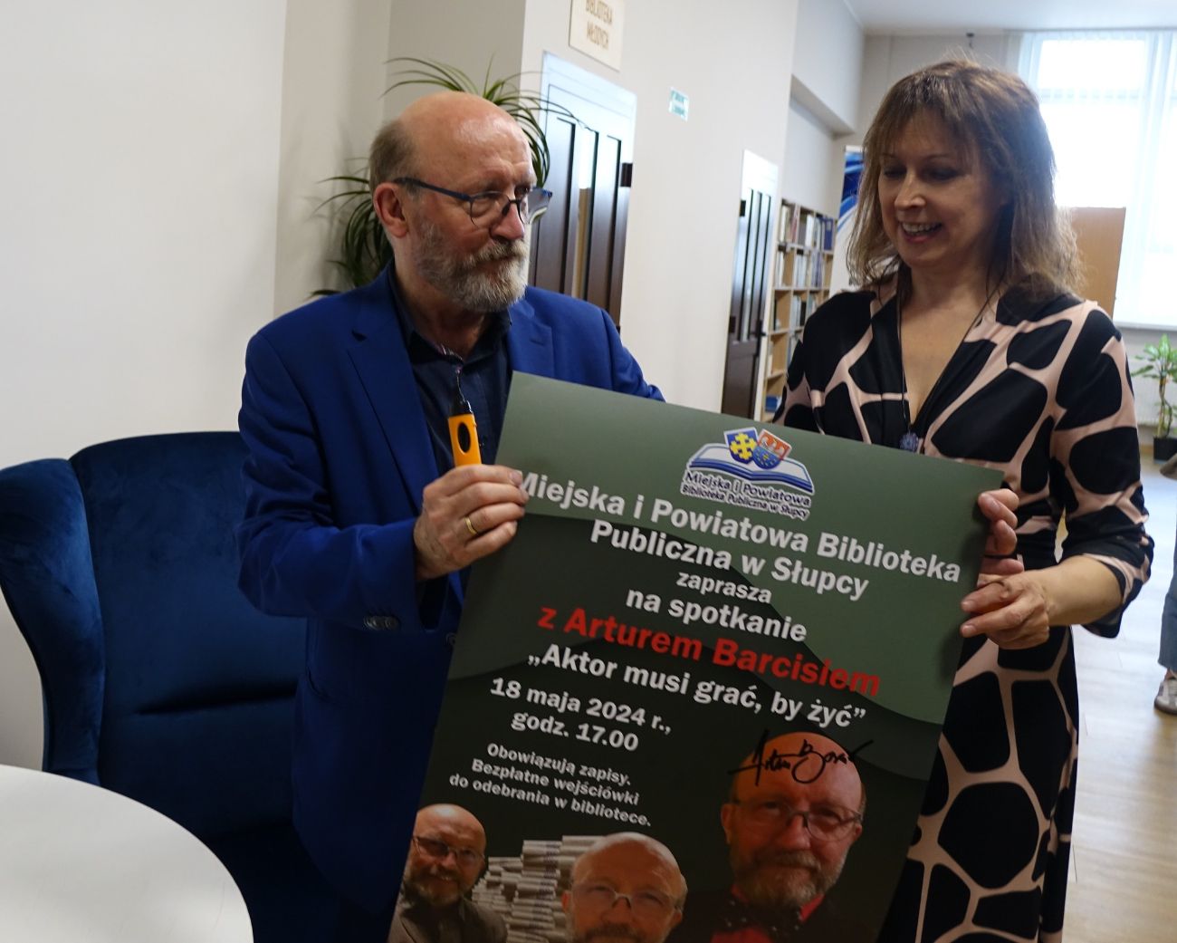 Znowu tłumy w bibliotece. Gościem Artur Barciś