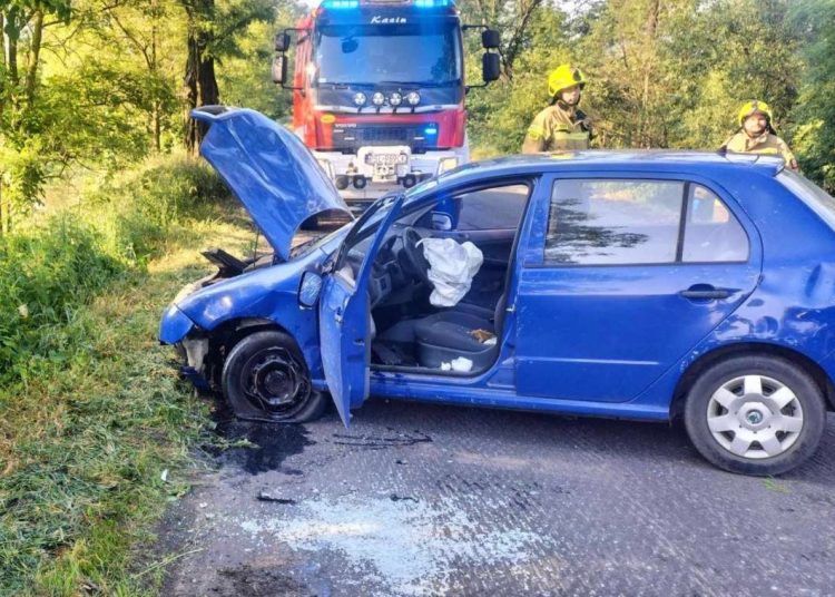 Miał wypadek przed Zagórowem