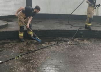 Druhowie z Ciążenia posprzątali Skwerek