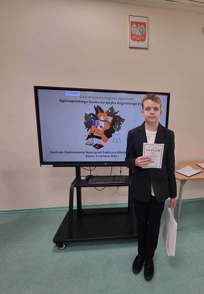 Sukces ucznia z Cienina Kościelnego