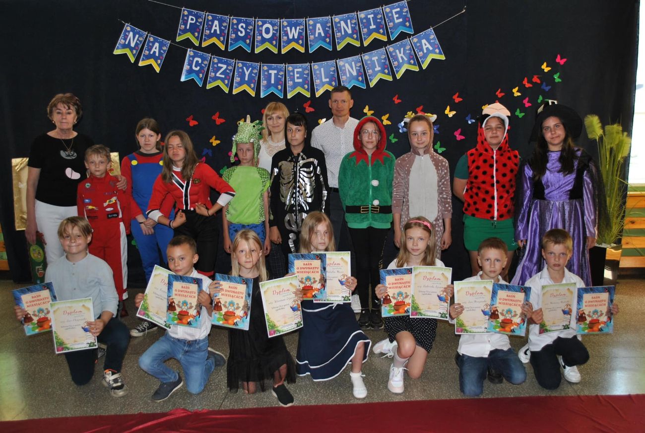 Pasowanie na czytelnika w Drążnej