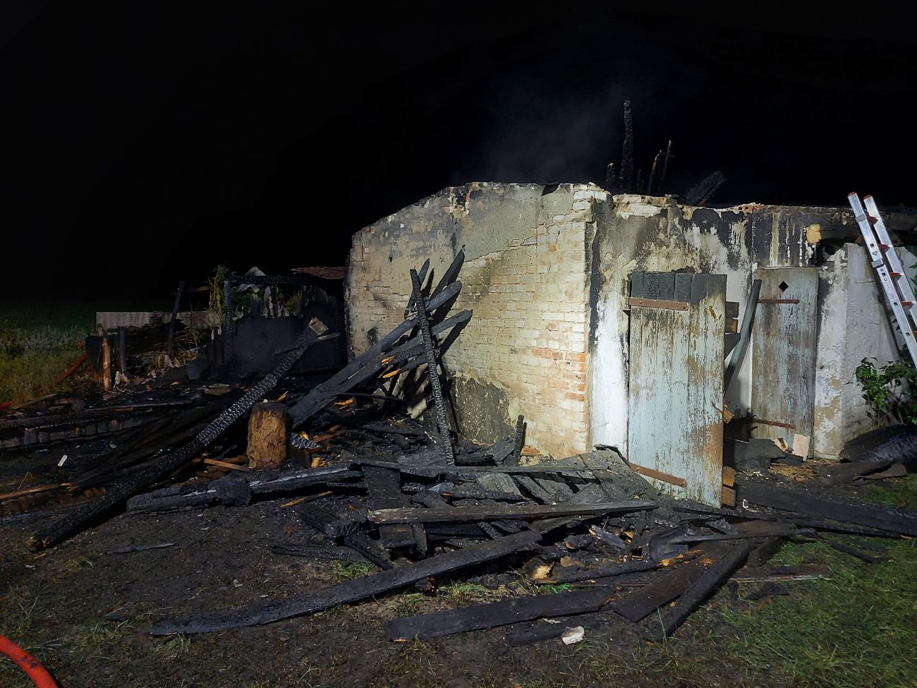 Nocny pożar w Charbinie