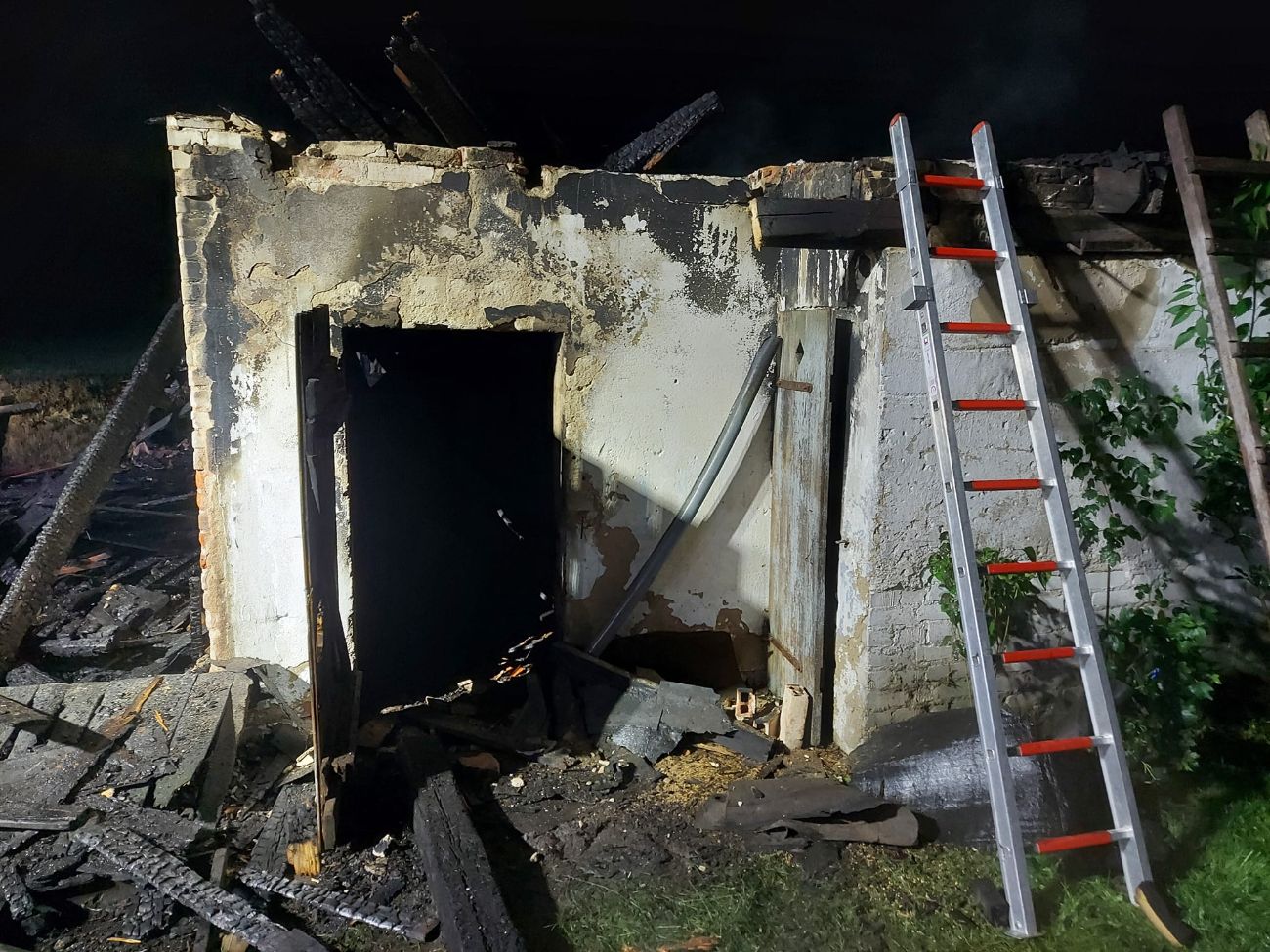 Nocny pożar w Charbinie