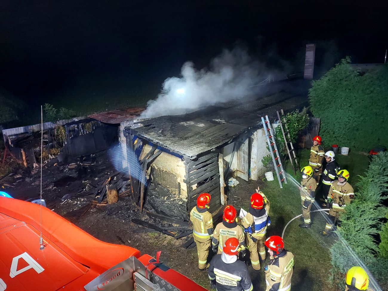 Nocny pożar w Charbinie