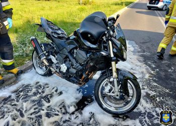 Wypadek w Wierzbnie. Ucierpiał motocyklista