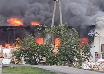 Nasi strażacy gasili ogromny pożar