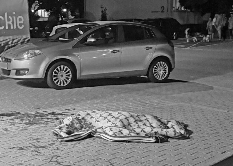 Pies konał na oczach mieszkańców Kopernika