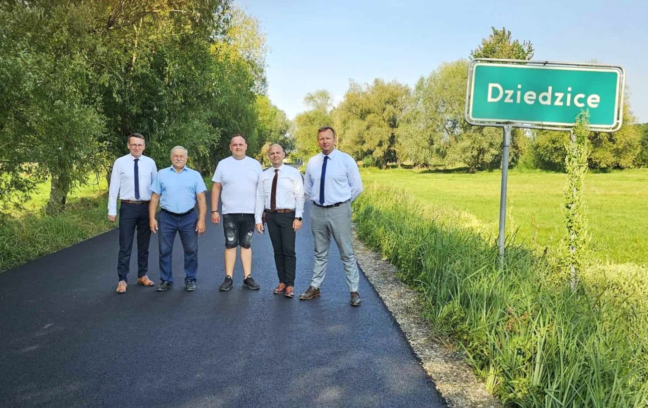 Remont drogi w Dziedzicach
