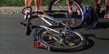 Rowerzysta trafił do szpitala