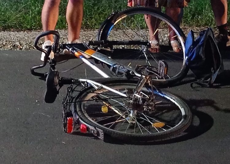 Rowerzysta trafił do szpitala