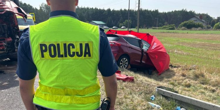 Tragedia tuż obok powiatu. Kierowca nie żyje