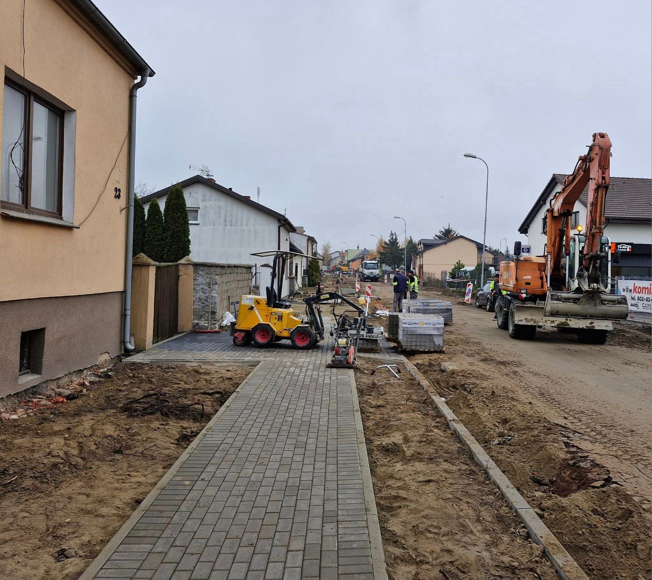 Trwają prace na ulicy 3 Maja