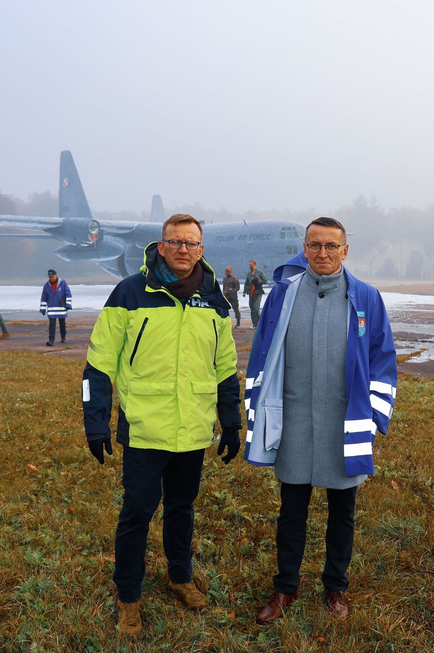 Samolot w ogniu. Wszystkie służby były dziś w Powidzu