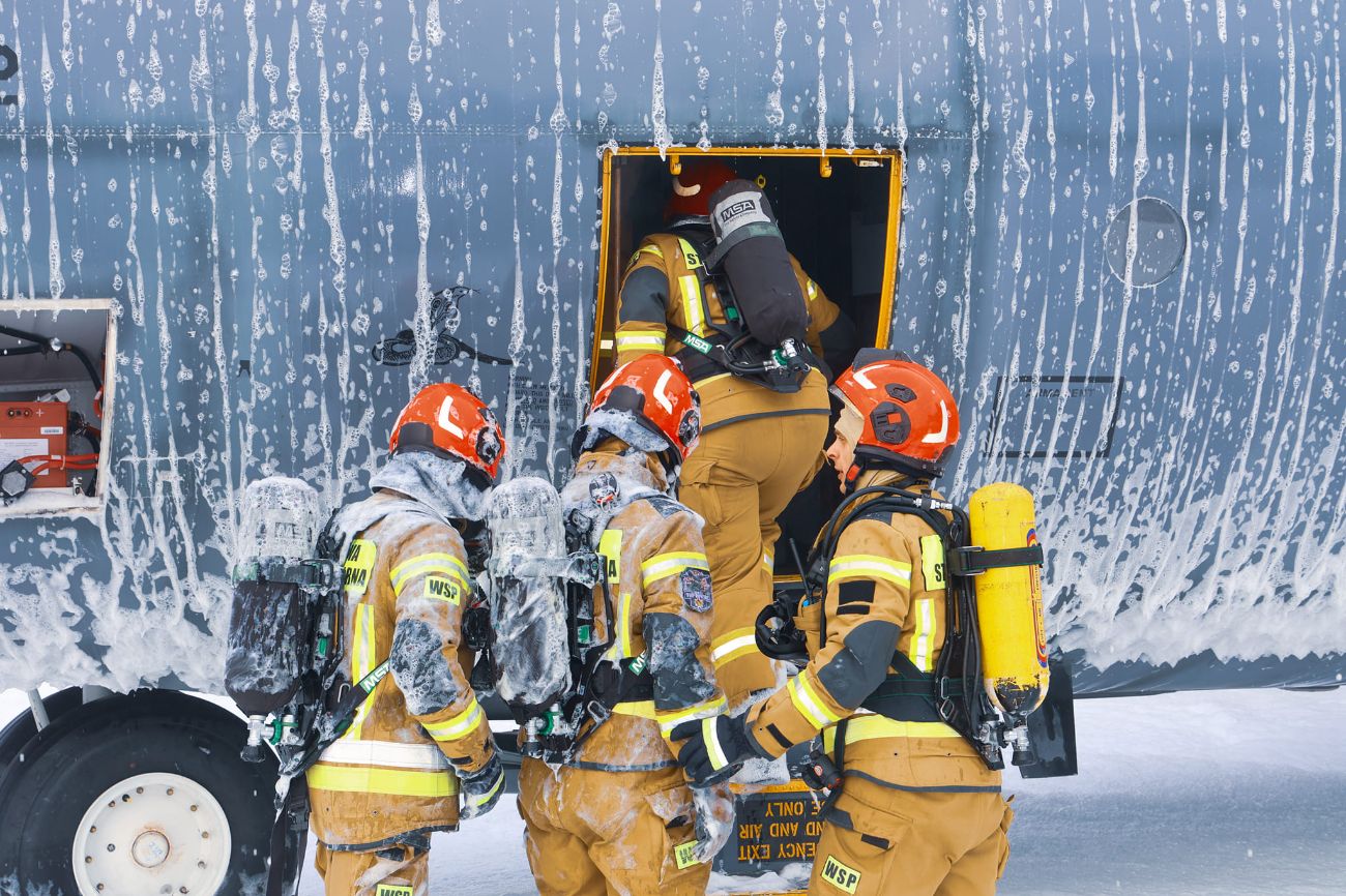 Samolot w ogniu. Wszystkie służby były dziś w Powidzu