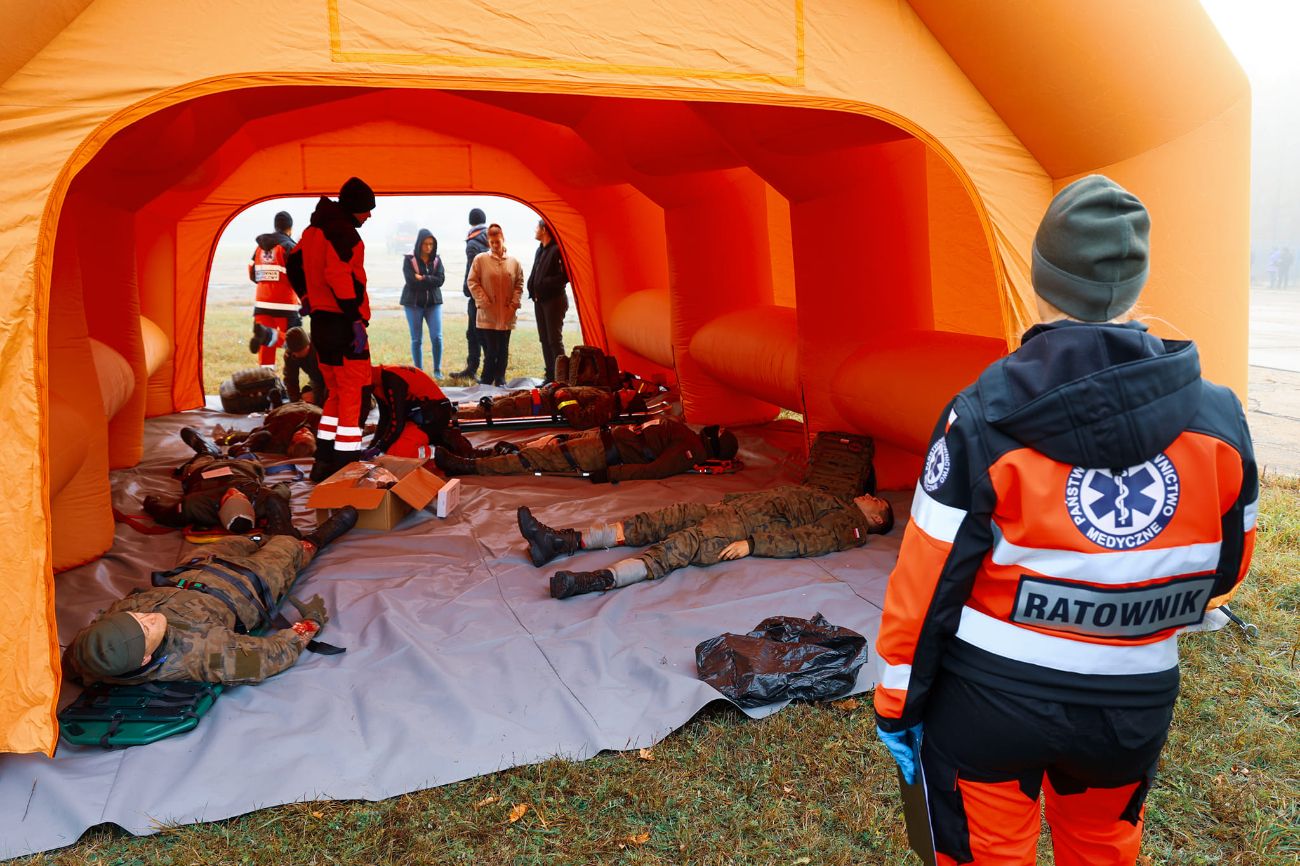 Samolot w ogniu. Wszystkie służby były dziś w Powidzu