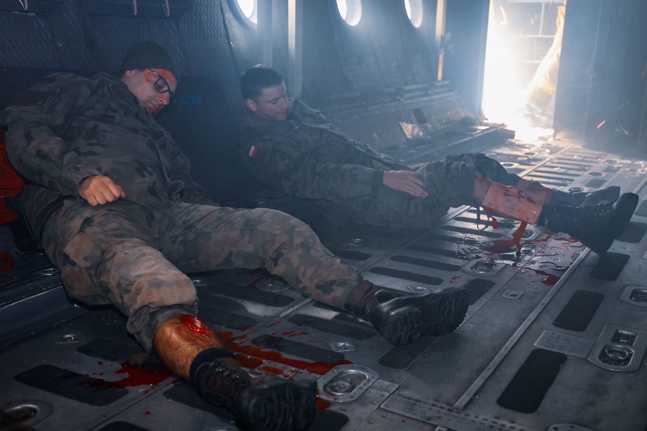 Samolot w ogniu. Wszystkie służby były dziś w Powidzu