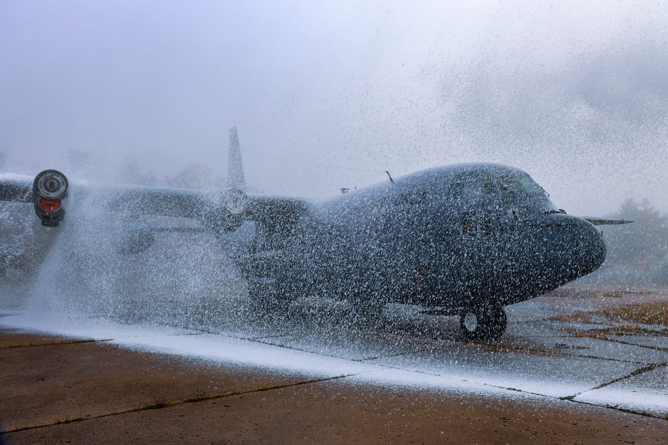 Samolot w ogniu. Wszystkie służby były dziś w Powidzu