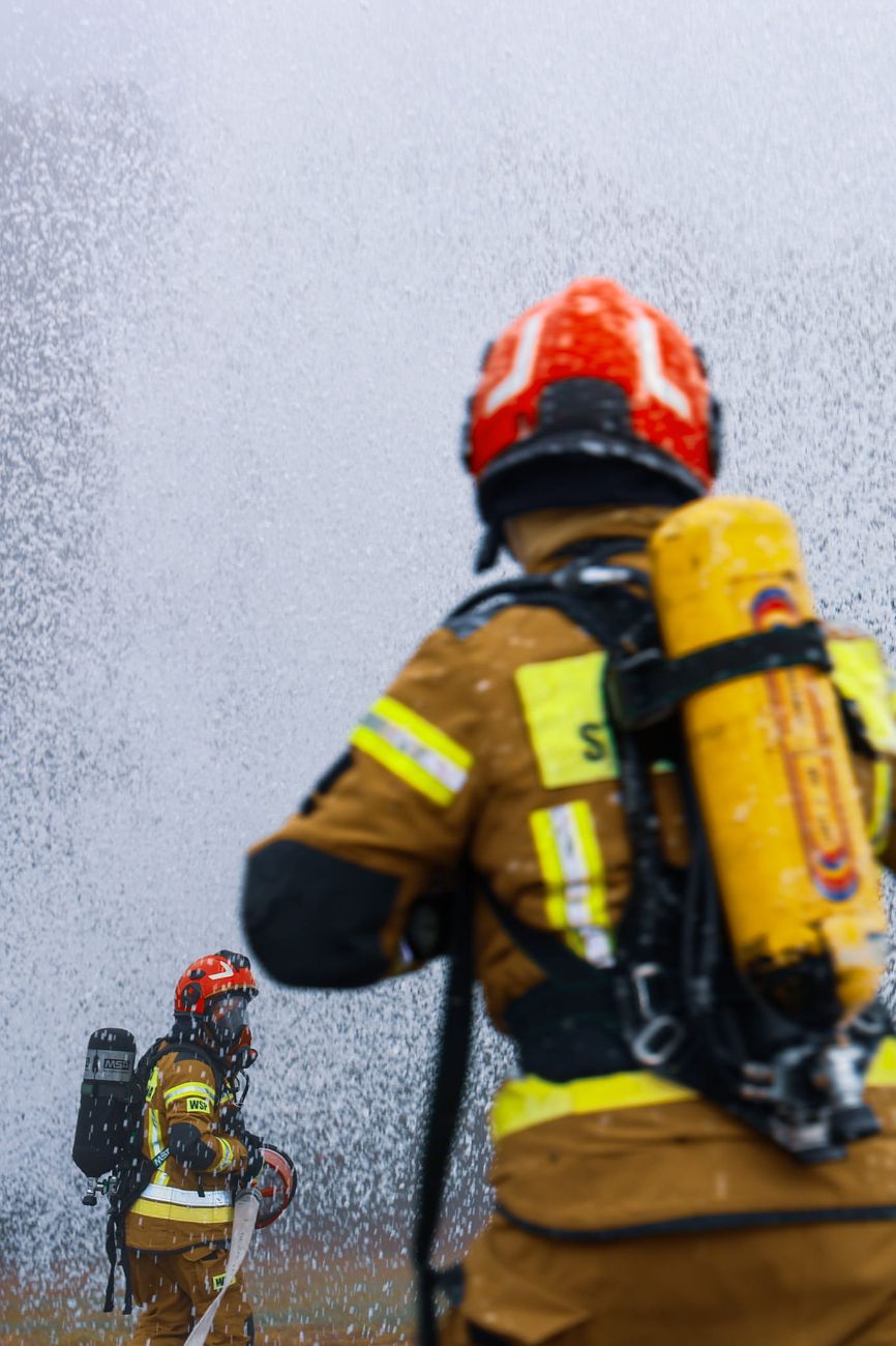 Samolot w ogniu. Wszystkie służby były dziś w Powidzu