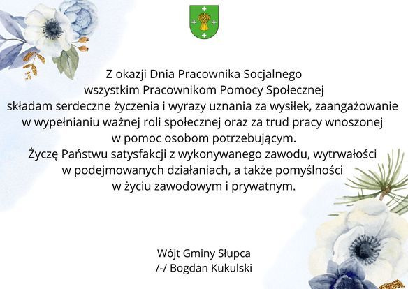 Dzień pracownika socjalnego w gminie Słupca