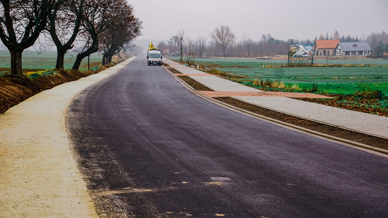 Koniec prac na drodze Powidz – Przybrodzin