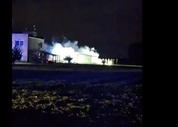 Wieczorem wybuchł pożar w budynku