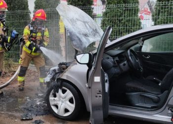 Pożar w Piotrowicach. Zapalił się samochód