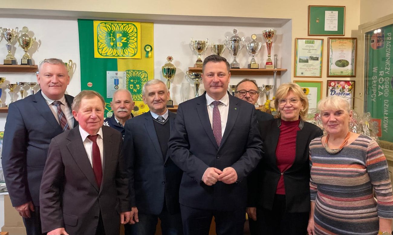 Minister niespodziewanie odwiedził działkowców