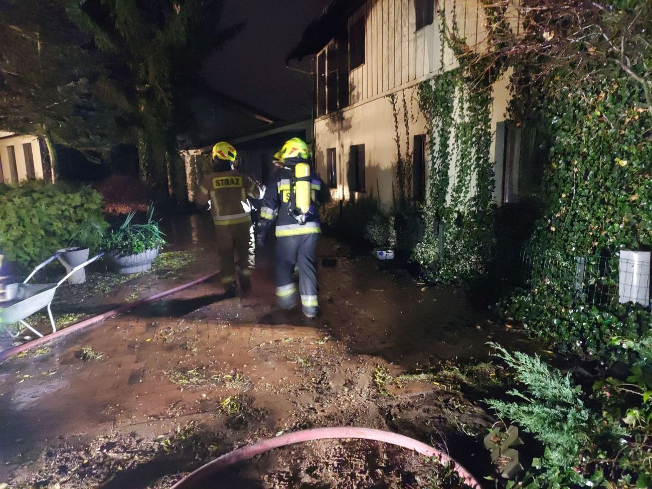 Płonął dom w Powidzu