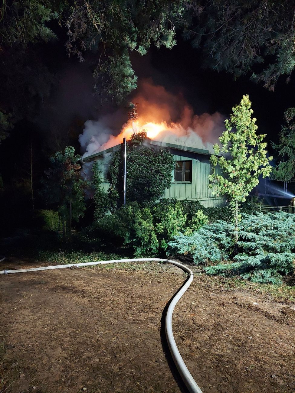 Płonął dom w Powidzu