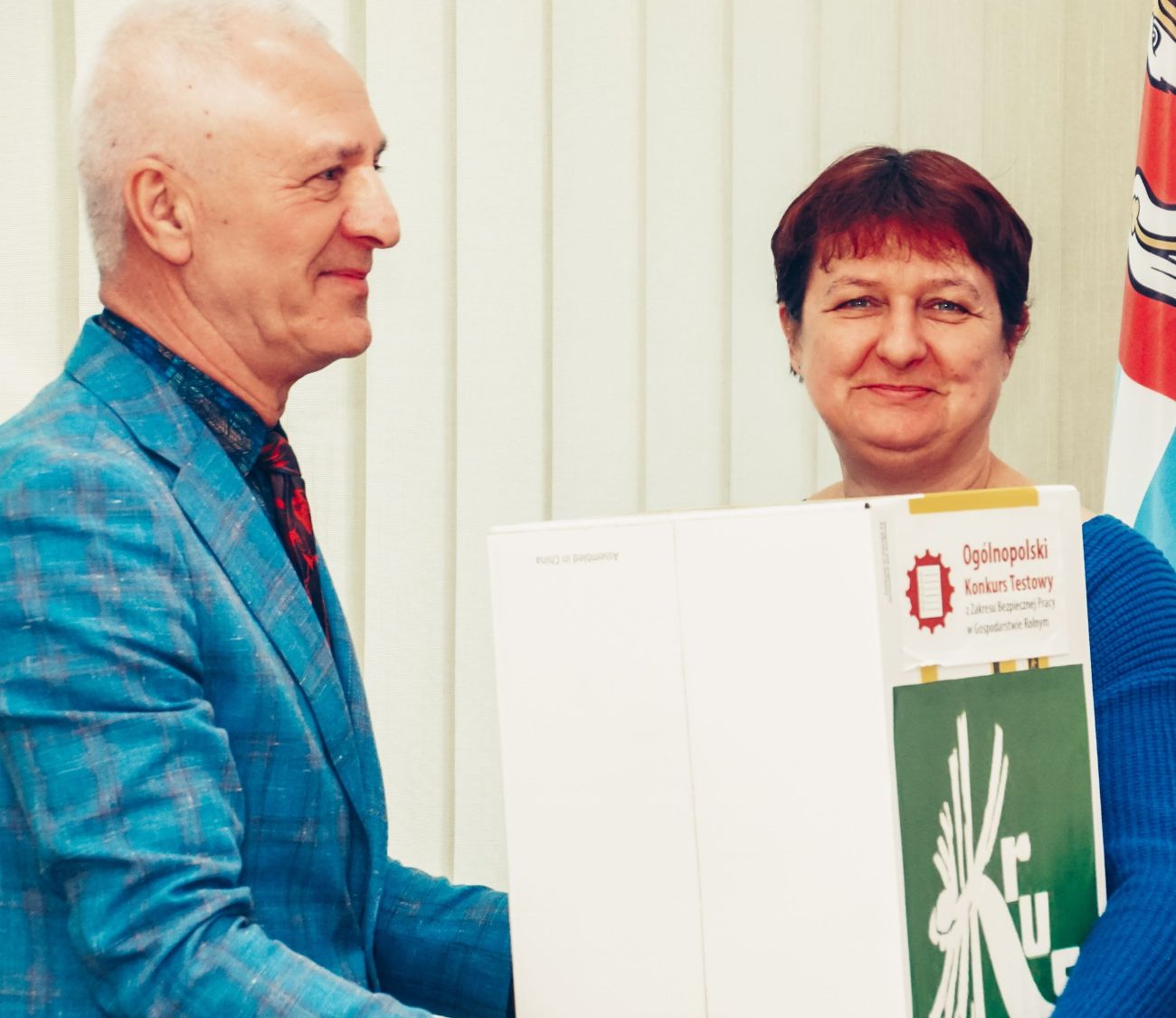 „Gdy zdrowie dopisuje, bezpiecznie rolnik pracuje”.