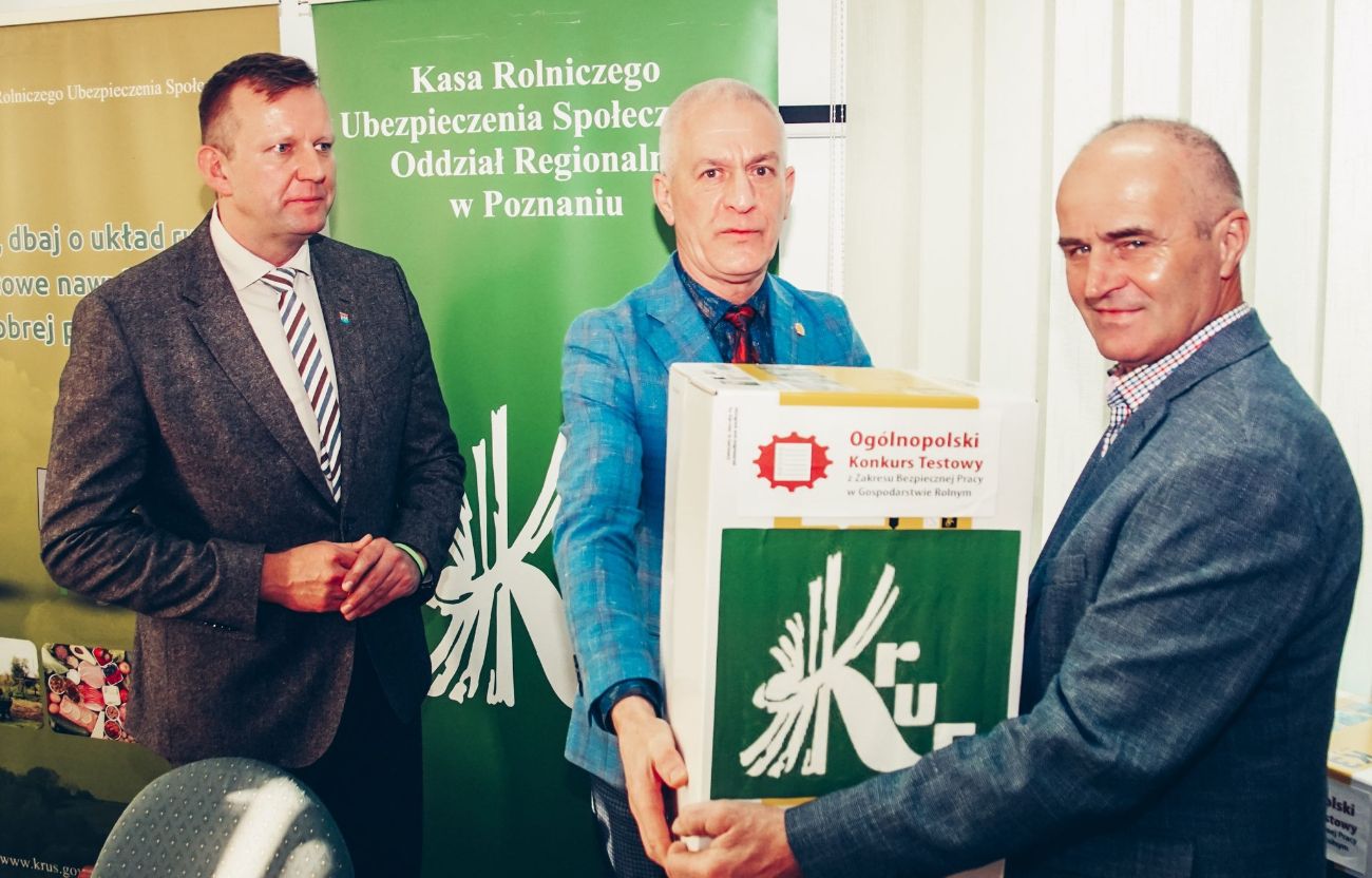 „Gdy zdrowie dopisuje, bezpiecznie rolnik pracuje”.