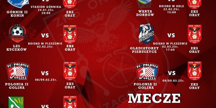 Siedem sparingów ZKSu Orły