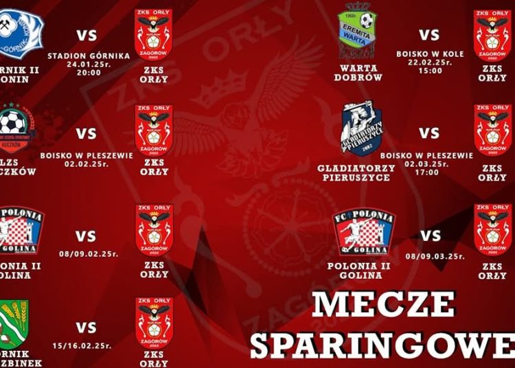 Siedem sparingów ZKSu Orły