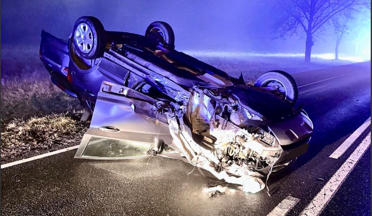 Fatalne warunki w powiecie. Droga K92 zablokowana