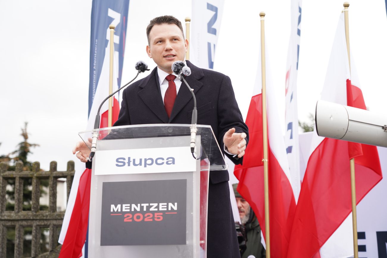 Mentzen w Słupcy. Wielu ludzi przyszło na spotkanie ZDJĘCIA