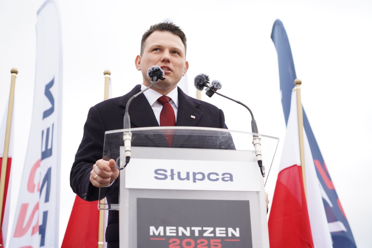 Mentzen w Słupcy. Wielu ludzi przyszło na spotkanie ZDJĘCIA