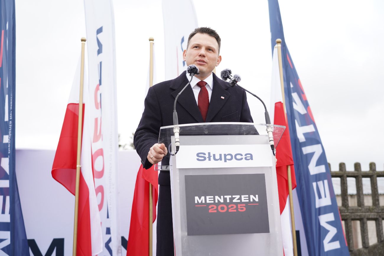 Mentzen w Słupcy. Wielu ludzi przyszło na spotkanie ZDJĘCIA