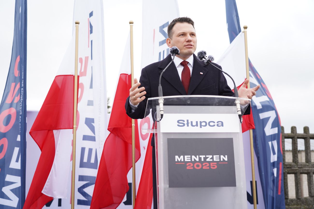 Mentzen w Słupcy. Wielu ludzi przyszło na spotkanie ZDJĘCIA