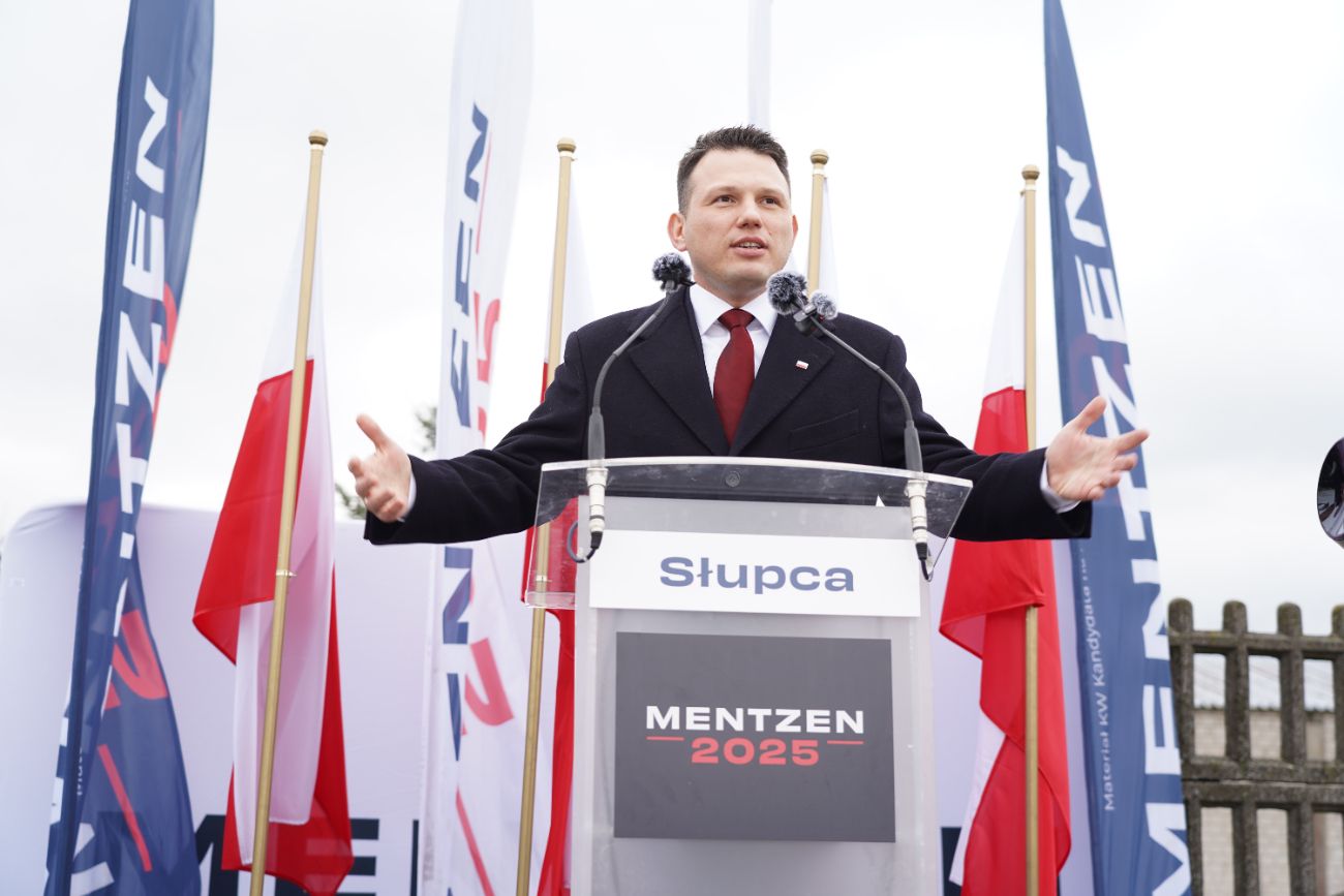 Mentzen w Słupcy. Wielu ludzi przyszło na spotkanie ZDJĘCIA